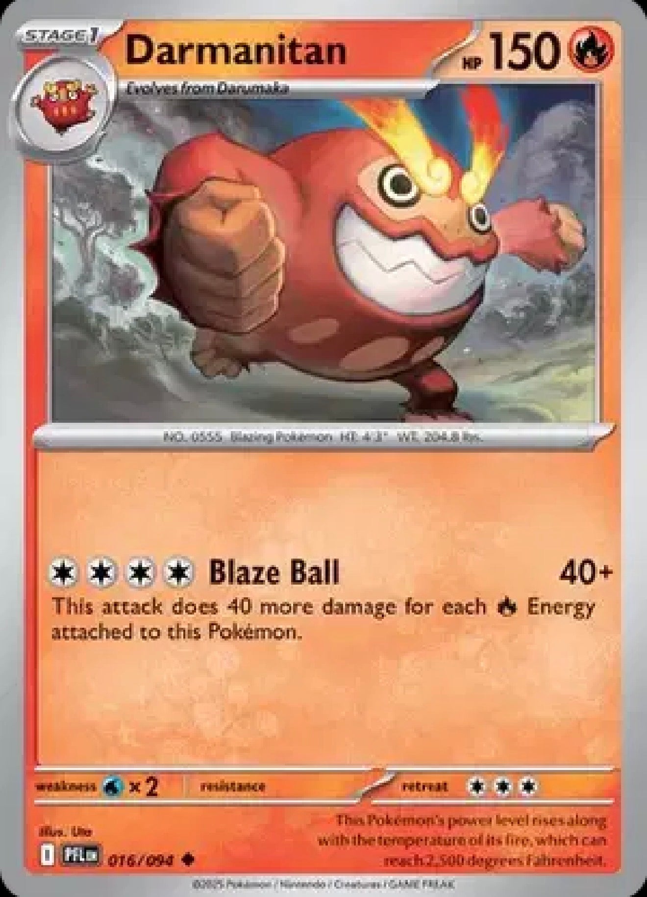 Darmanitan 016/094 – Phantasmal Flames – Pokémon TCG