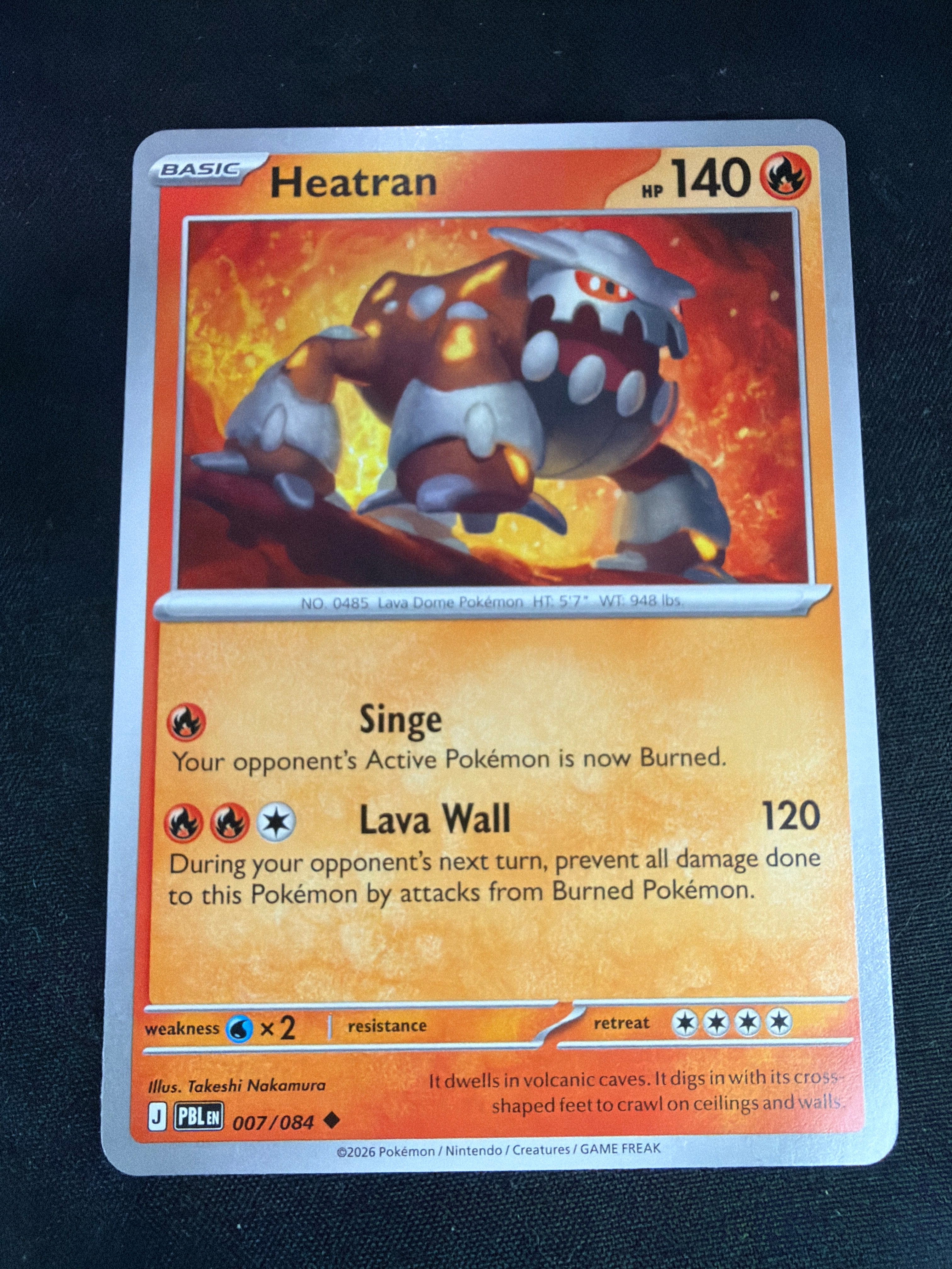 Heatran • Pitch Black • Rare • 007/084