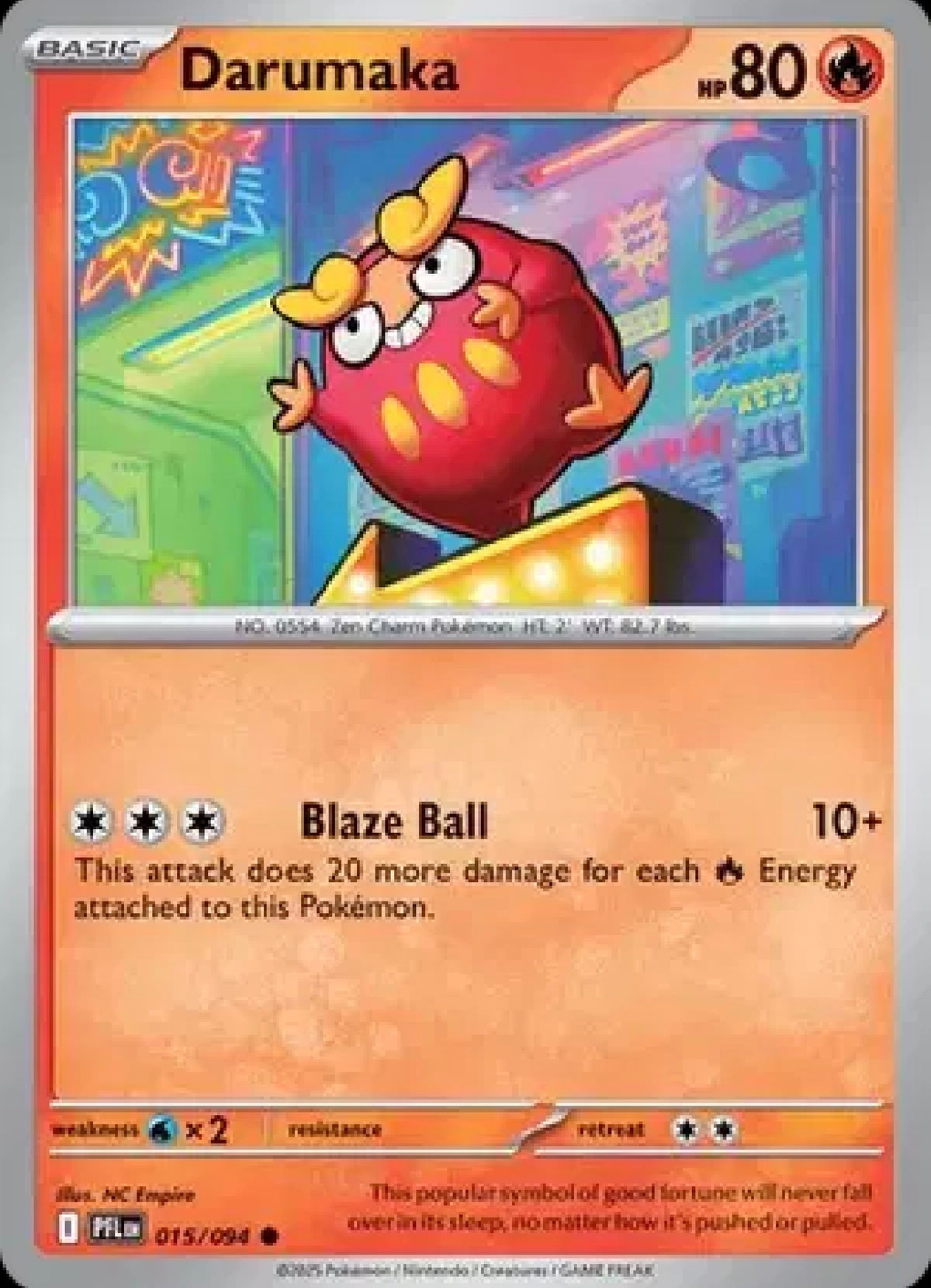 Darumaka 015/094 – Phantasmal Flames – Pokémon TCG