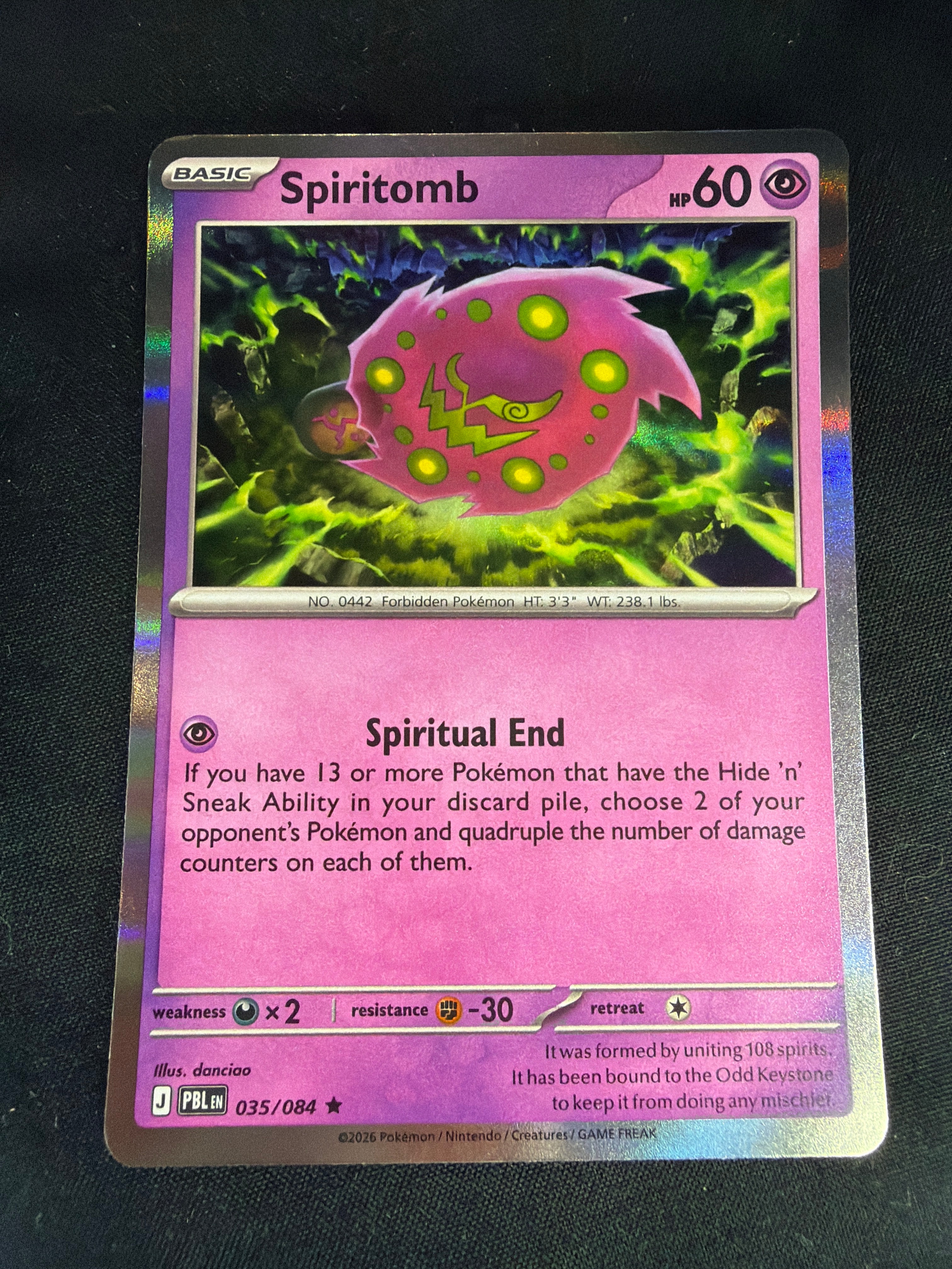 Spiritomb • Pitch Black • Holofoil • 035/084