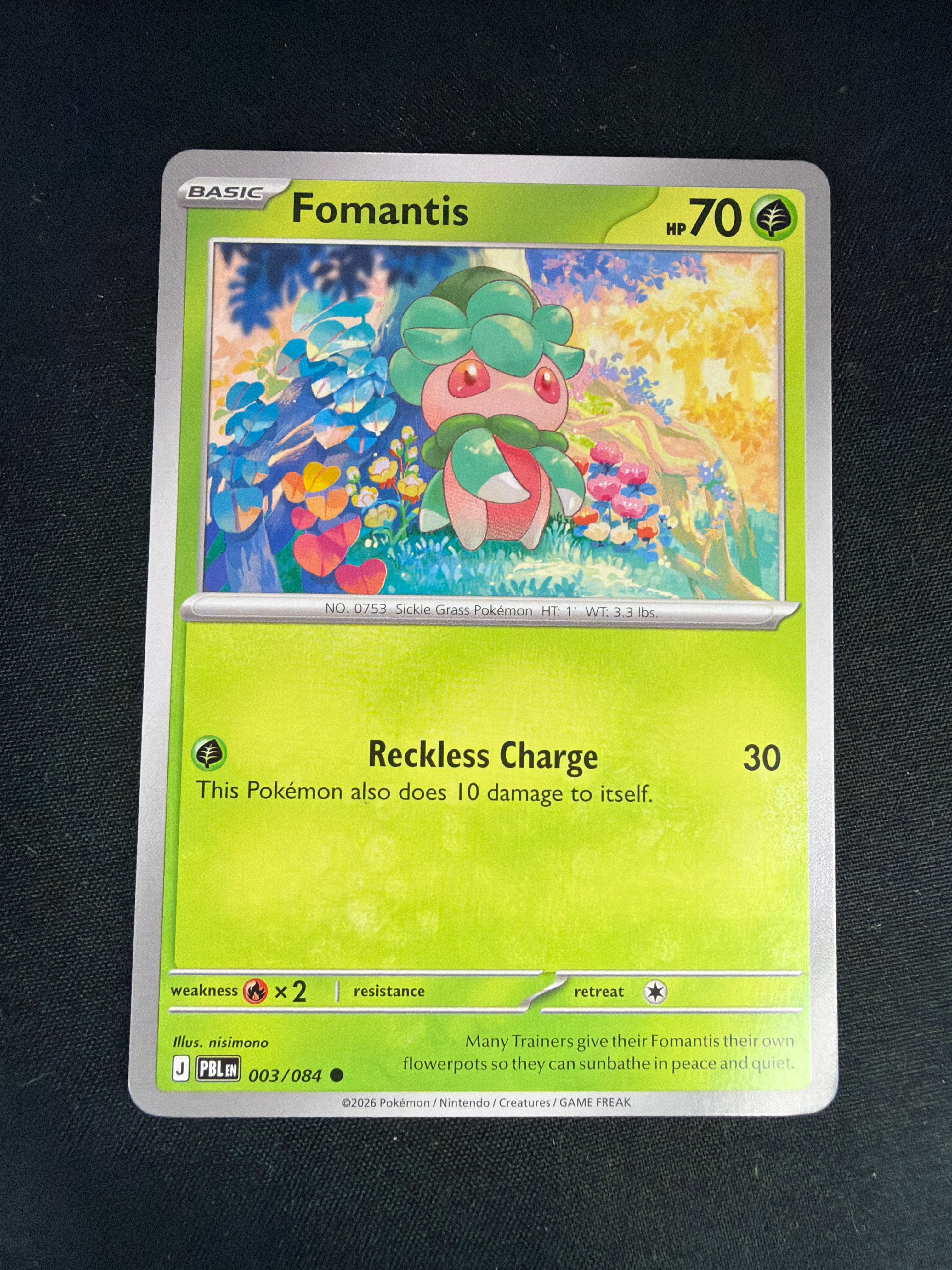 Fomantis • Pitch Black • Common • 003/084