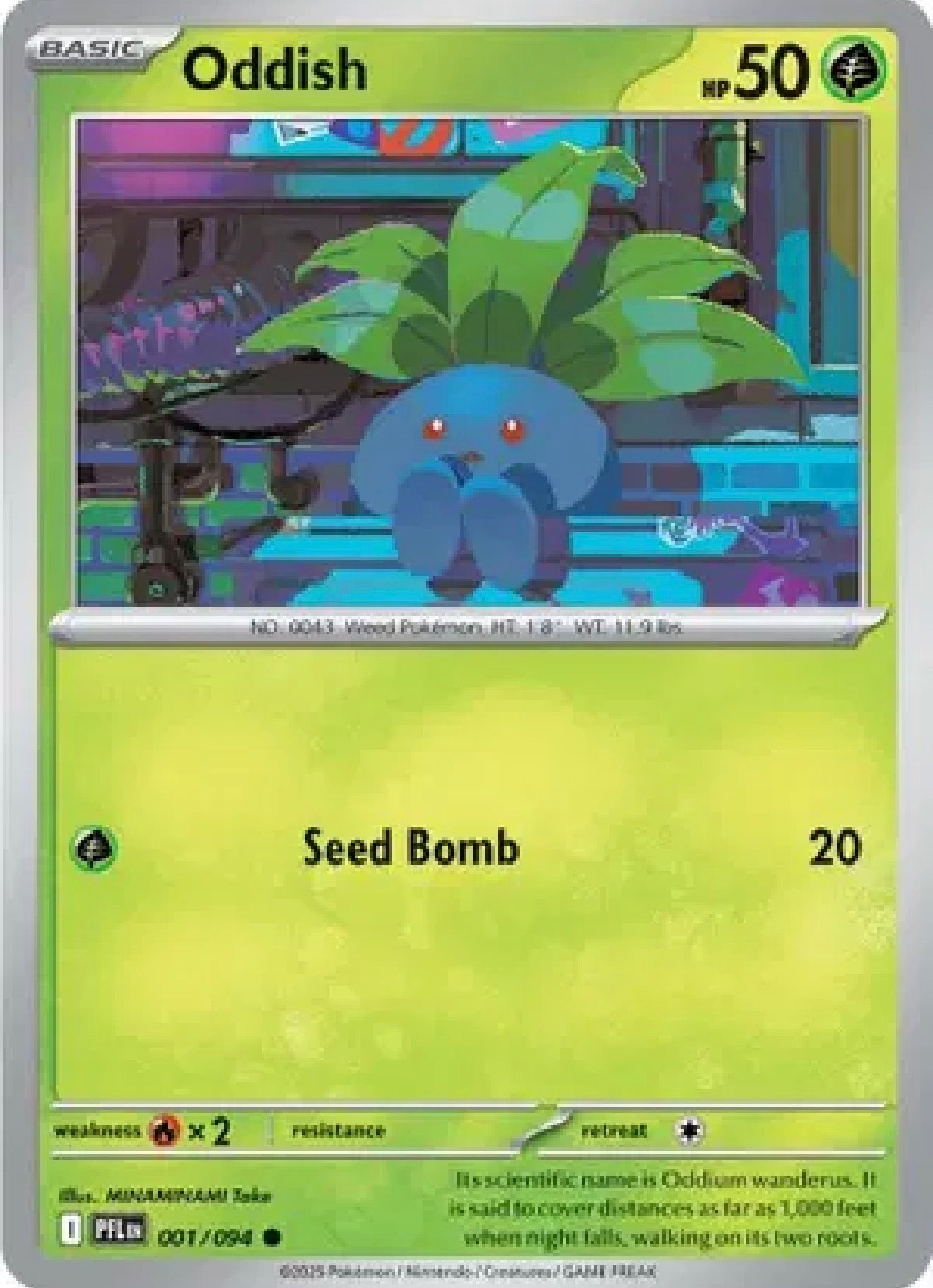 Oddish 001/094 – Phantasmal Flames – Pokémon TCG