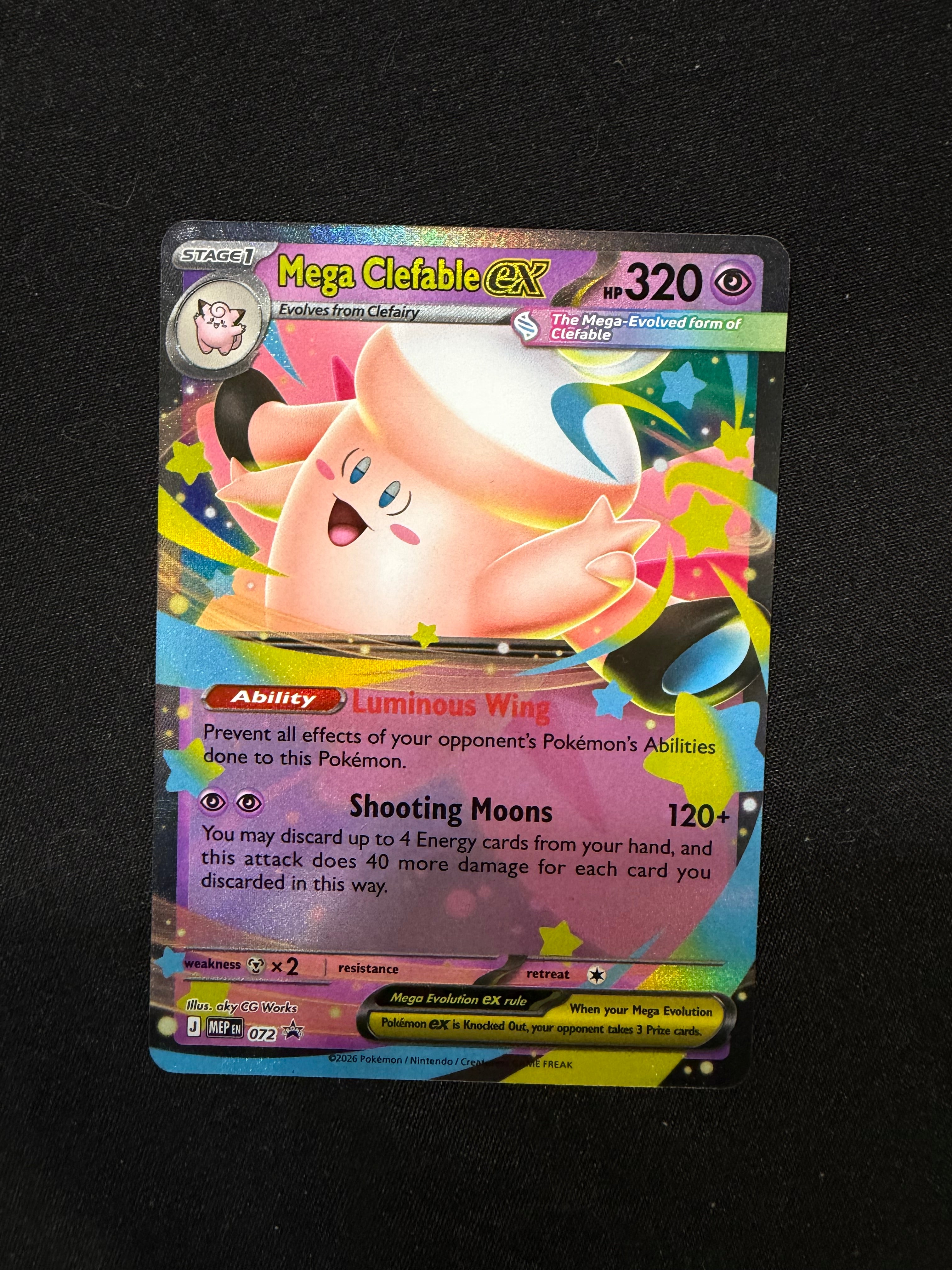 Mega Clefable ex 072 Promo