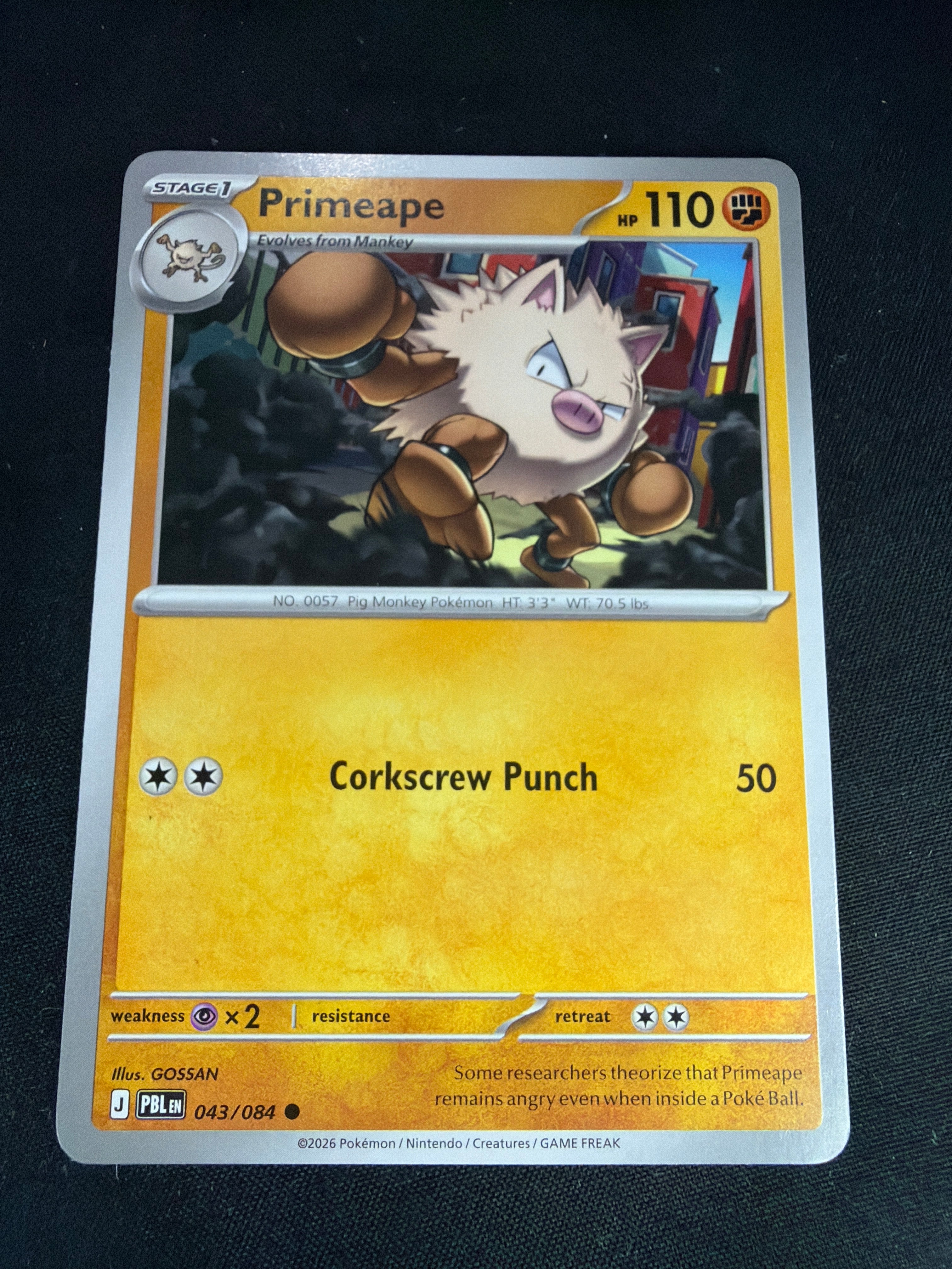 Primeape • Pitch Black • Common • 043/084