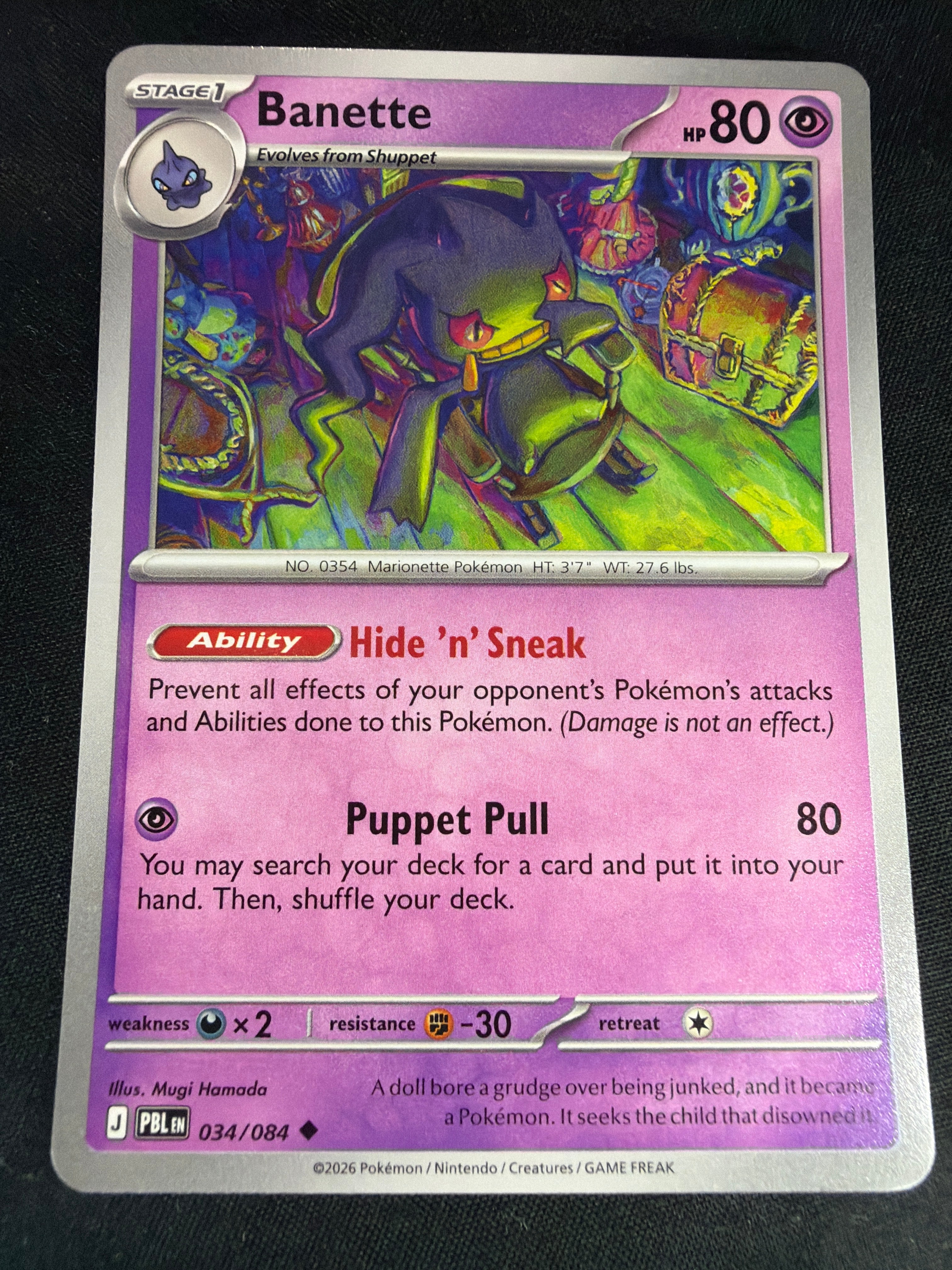Banette • Pitch Black • Uncommon • 034/084