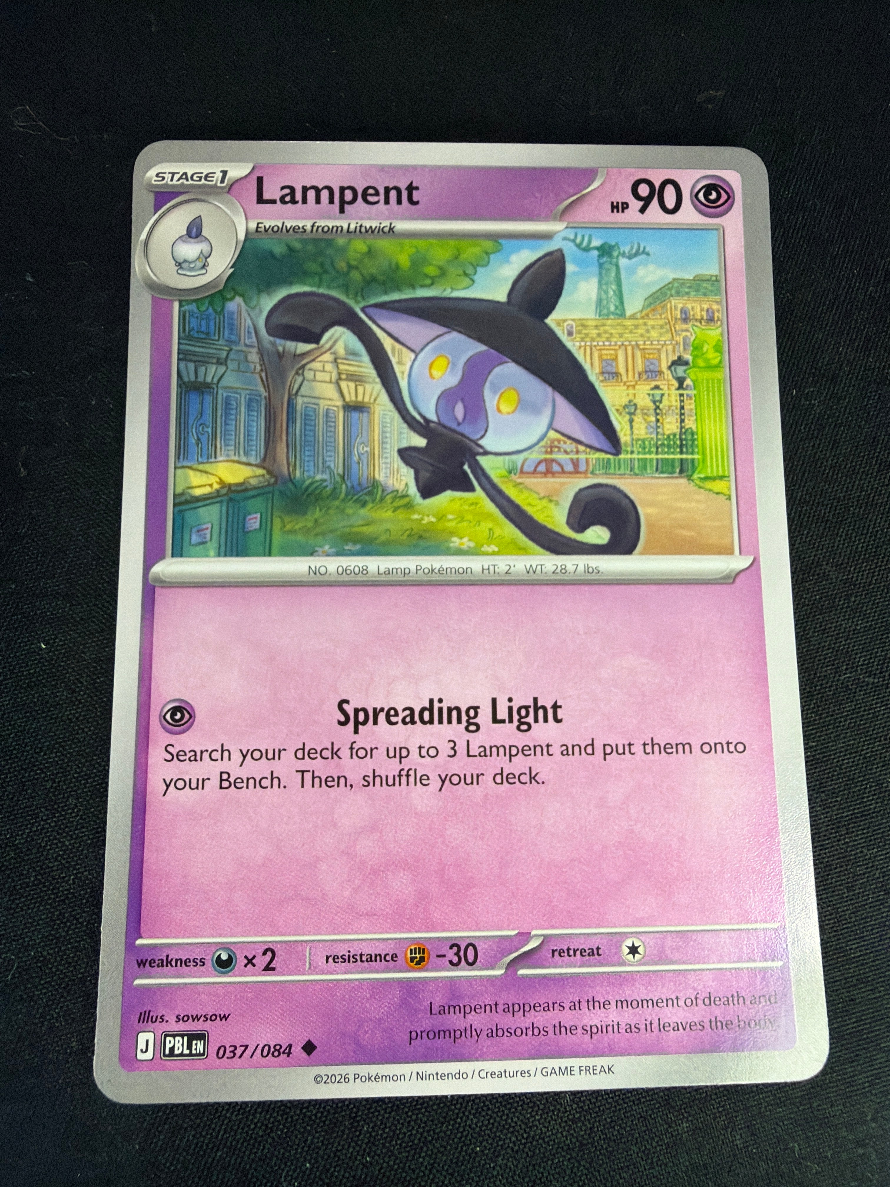 Lampent • Pitch Black • Uncommon • 037/084