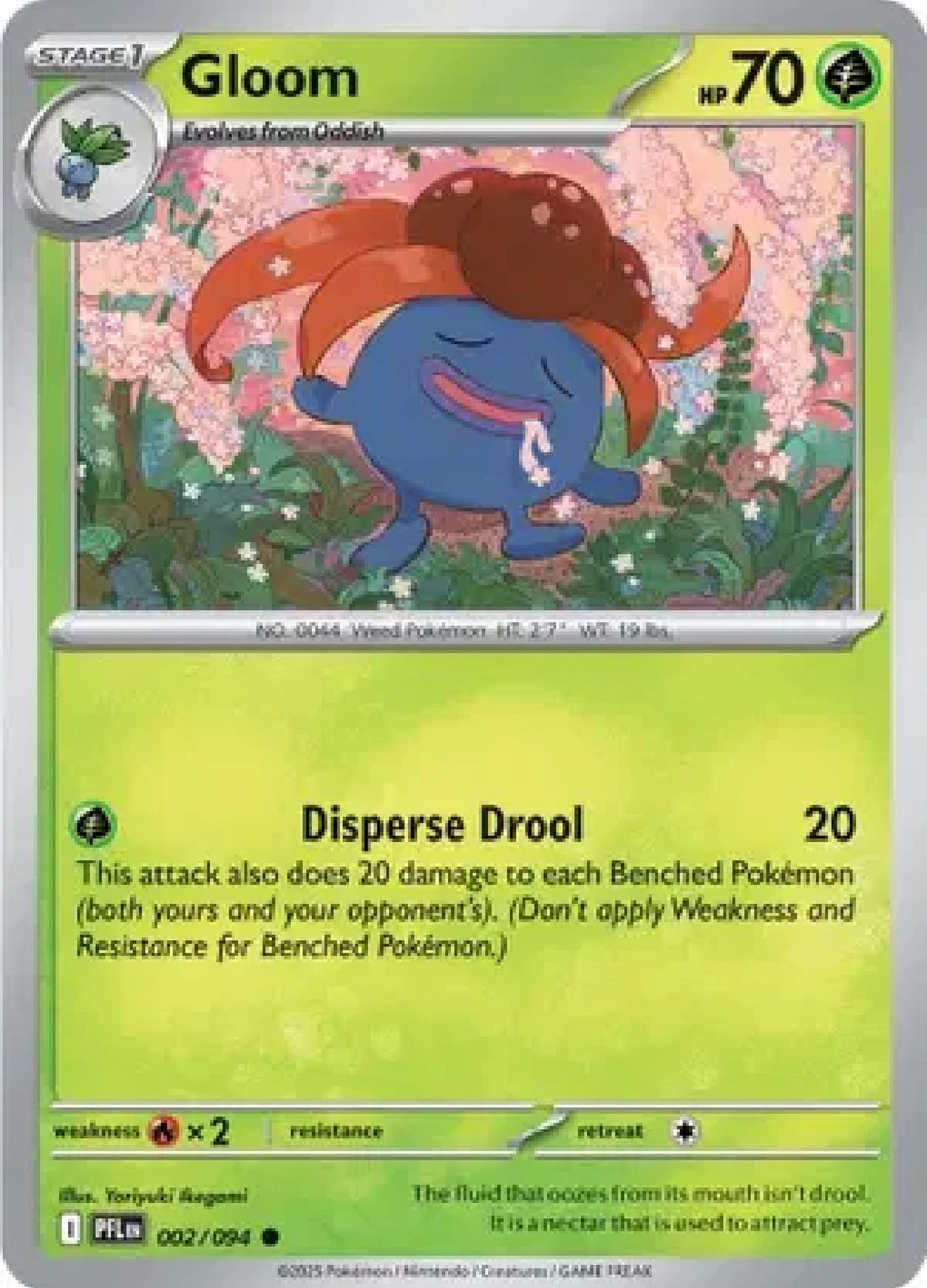 Gloom 002/094 – Phantasmal Flames – Pokémon TCG