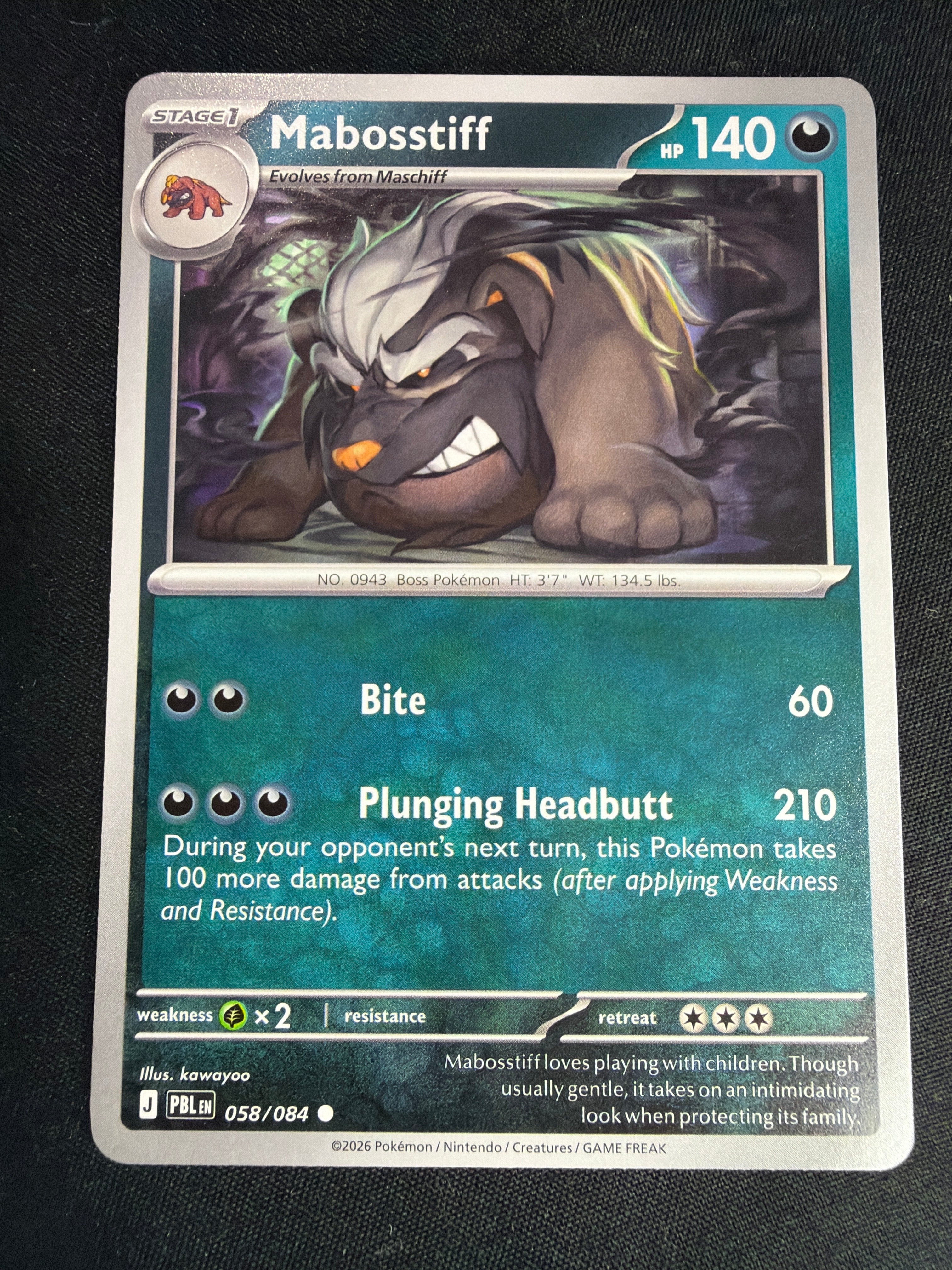 Mabosstiff • Pitch Black • Common • 058/084