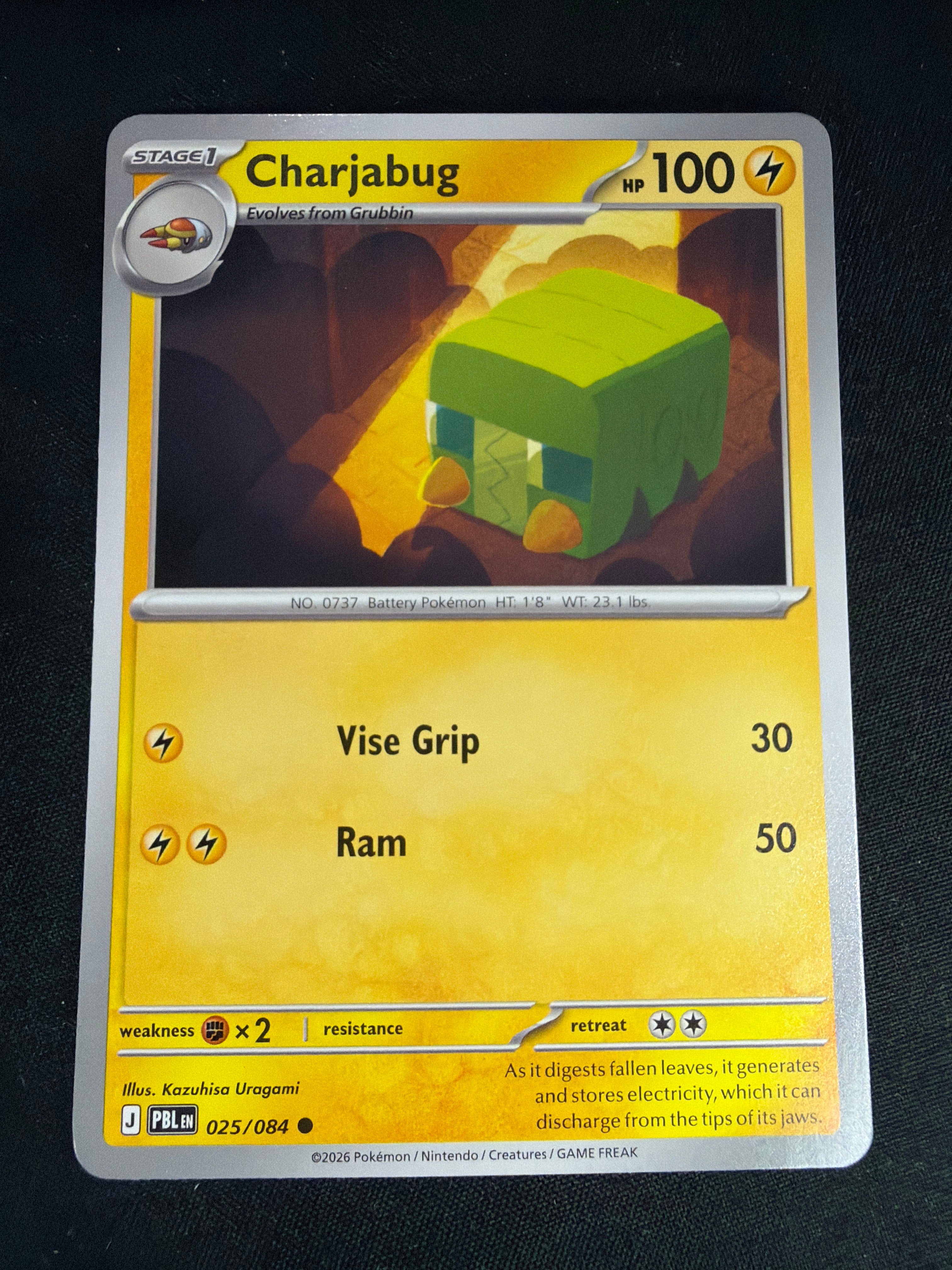 Charjabug • Pitch Black • Uncommon • 025/084