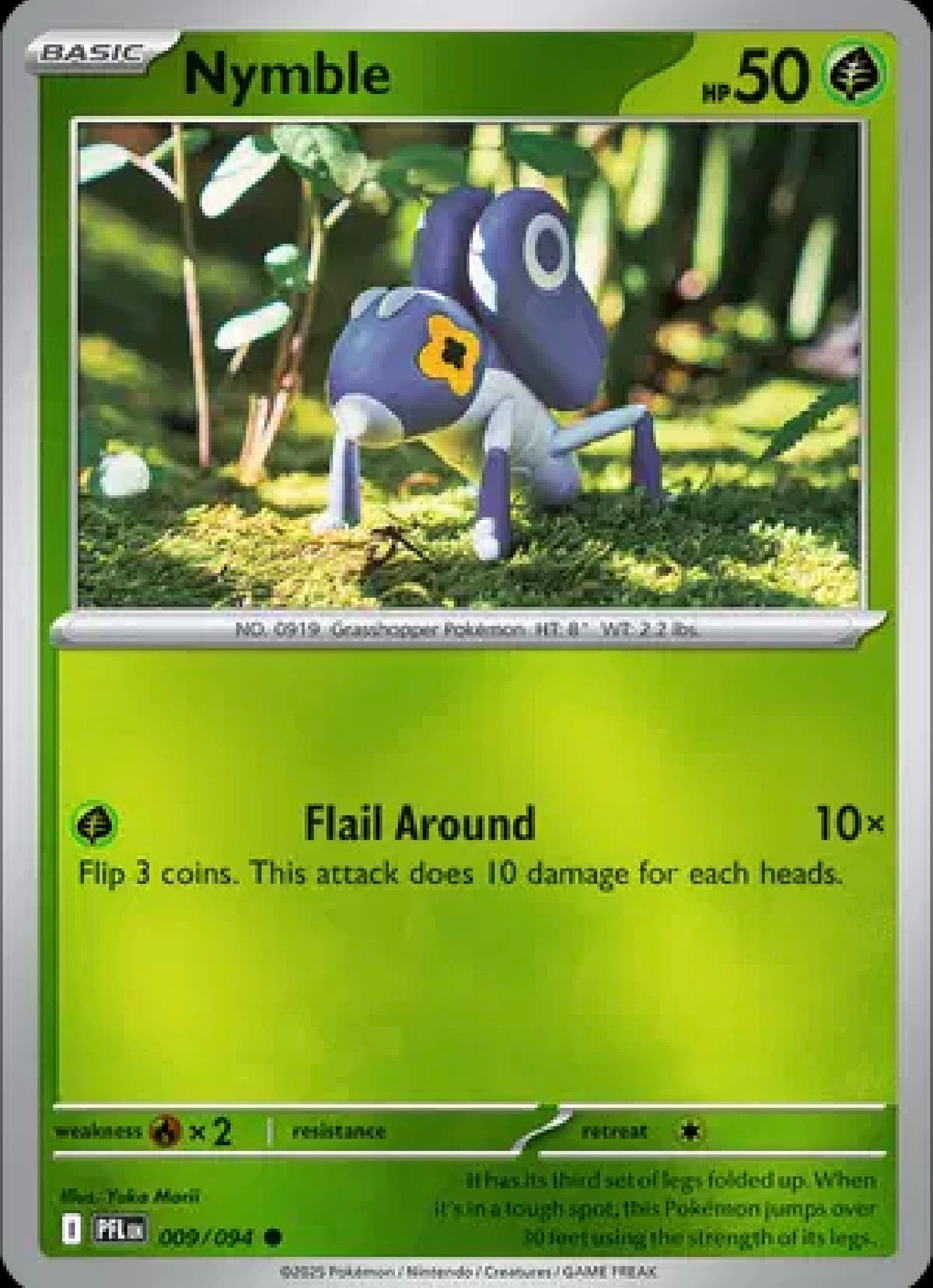 Nymble 009/094 – Reverse Holo – Phantasmal Flames – Pokémon TCG