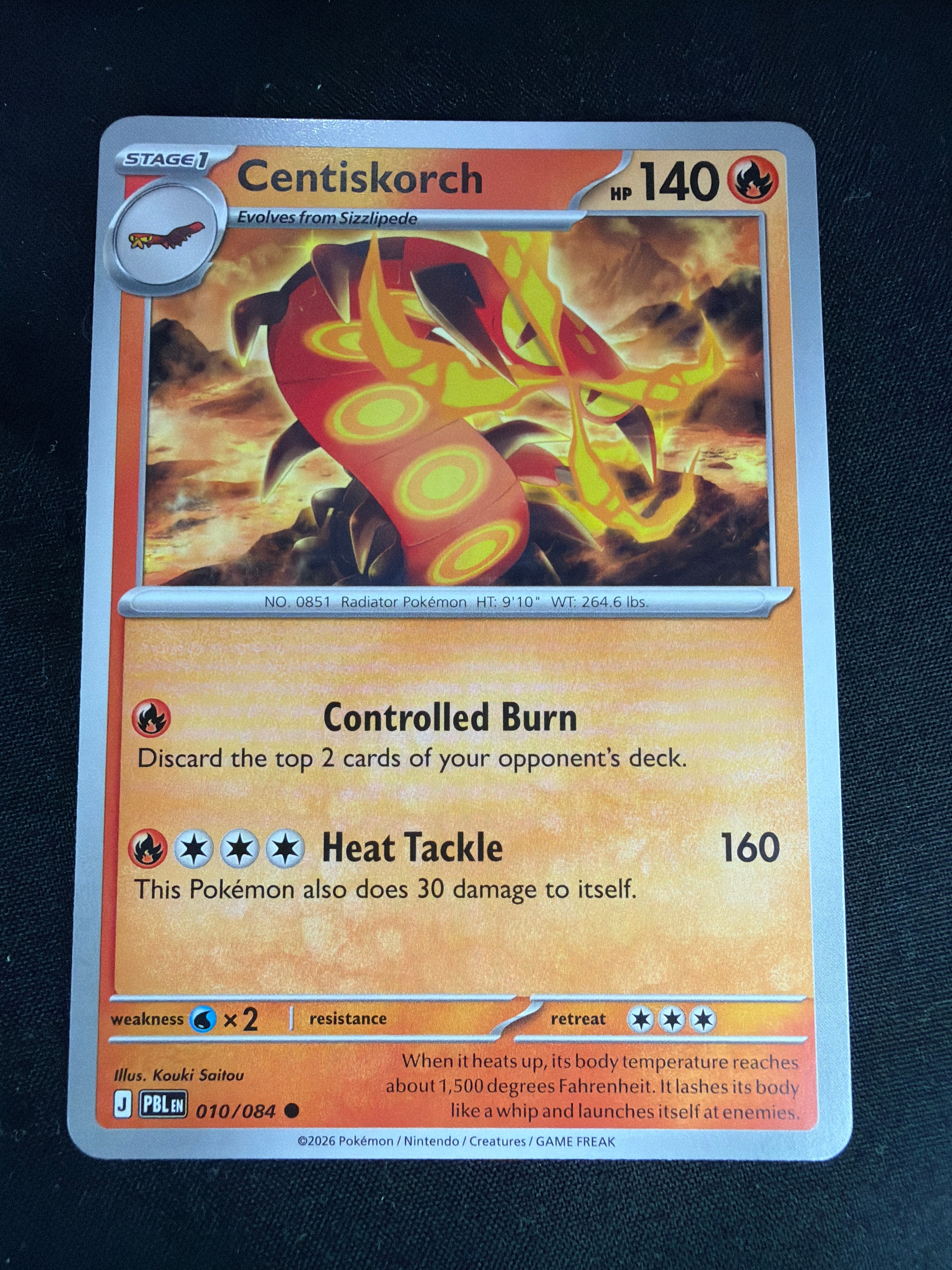 Centiskorch • Pitch Black • Uncommon • 010/084