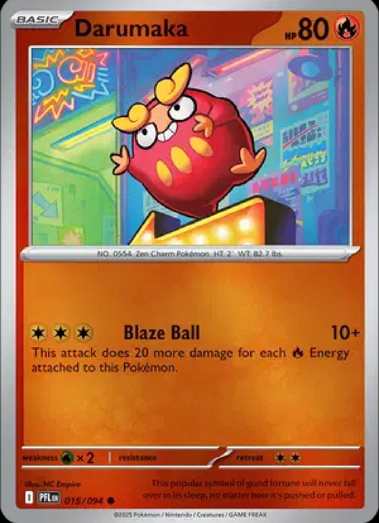 Darumaka 015/094 – Reverse Holo – Phantasmal Flames – Pokémon TCG