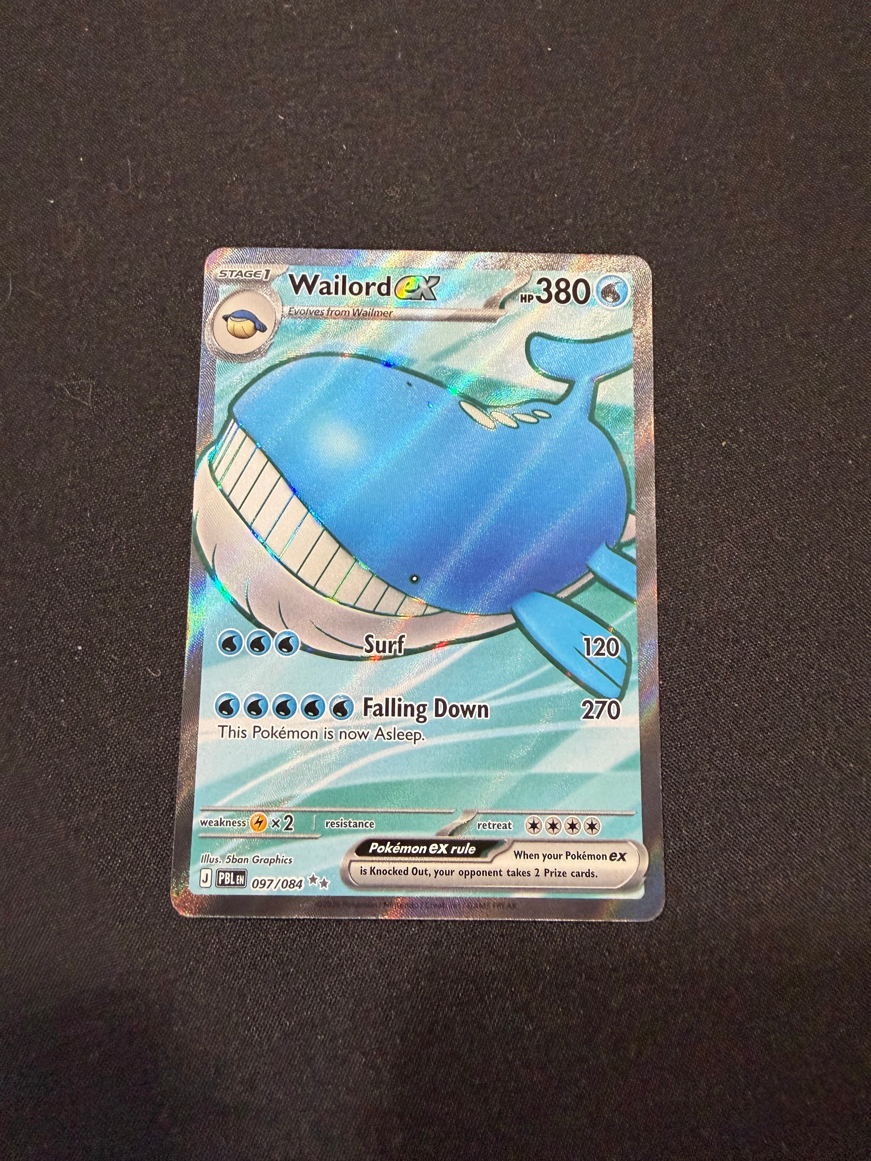 Wailord ex 097/084 (Pitch Black) – Near Mint