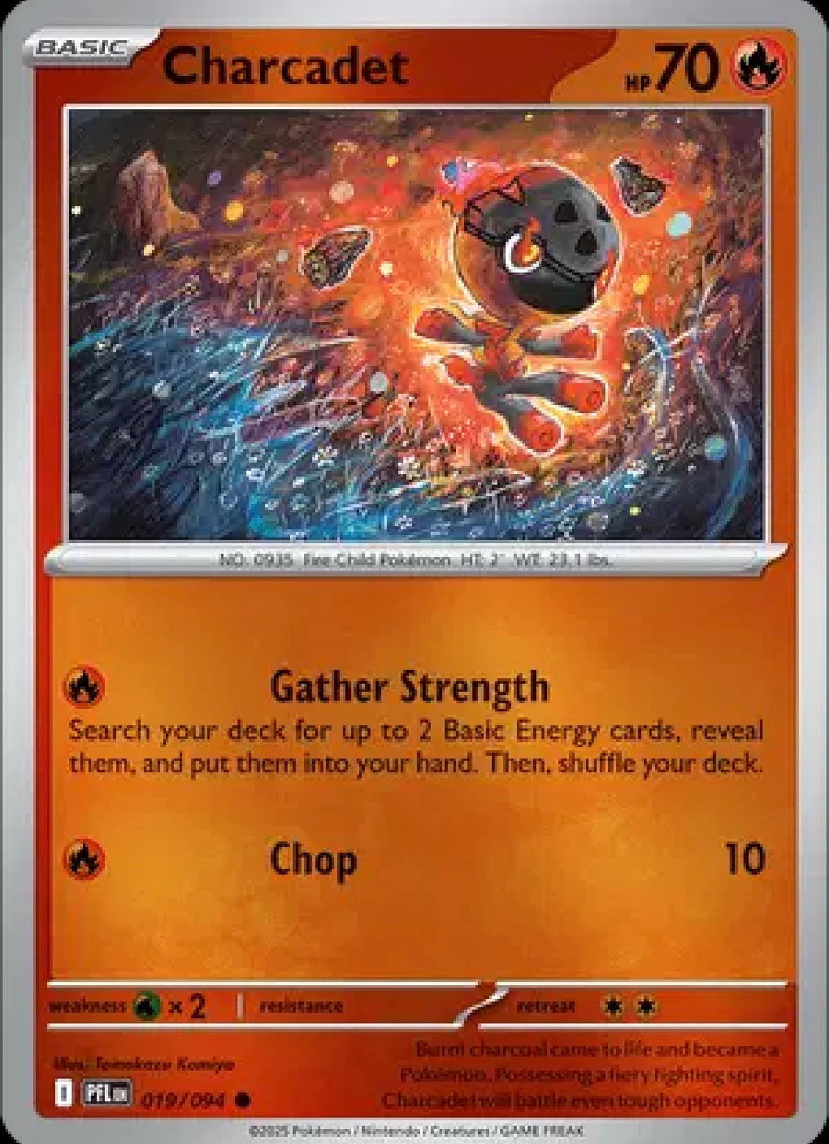Charcadet 019/094 – Reverse Holo – Phantasmal Flames – Pokémon TCG