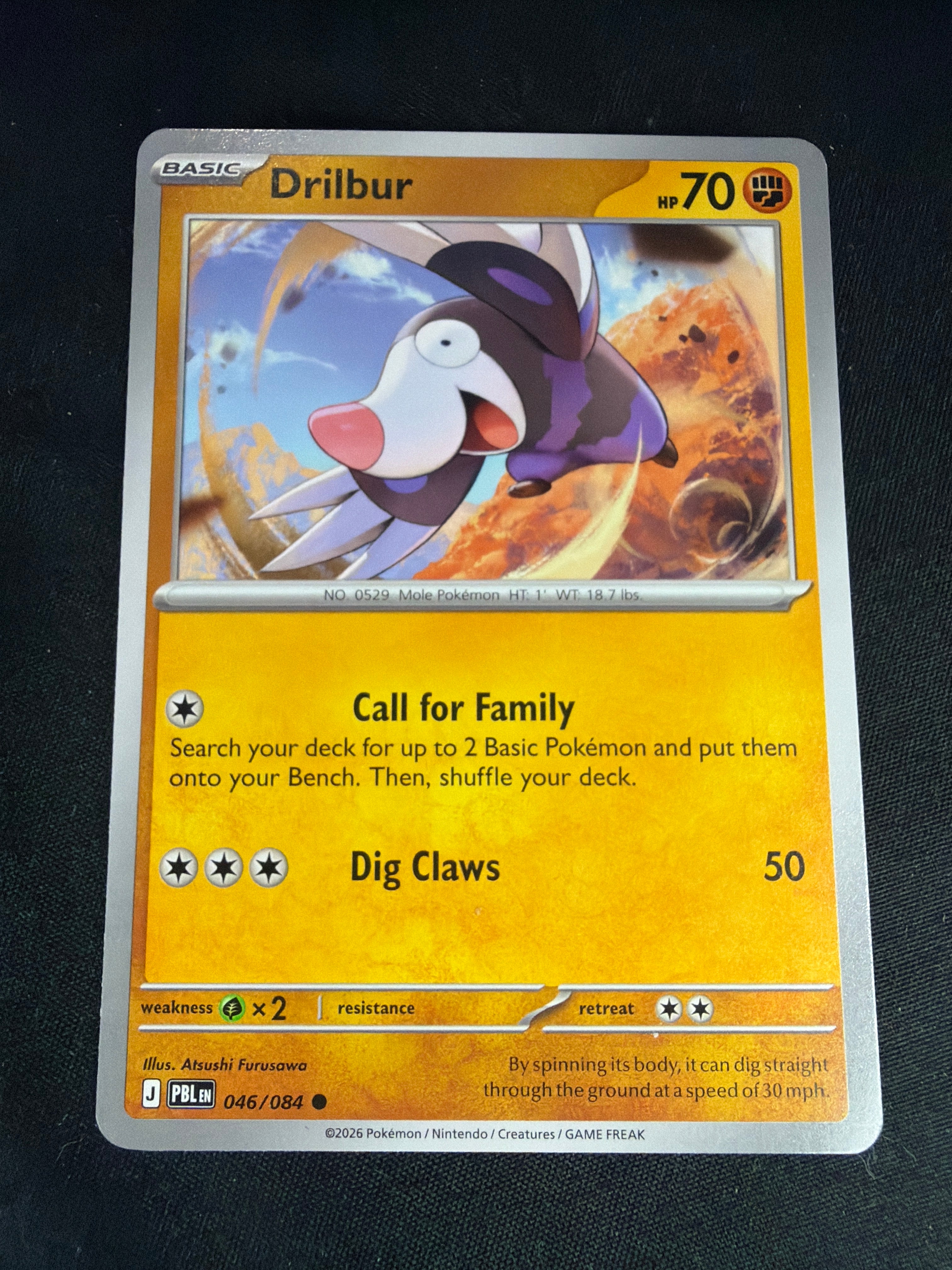 Drilbur • Pitch Black • Common • 046/084