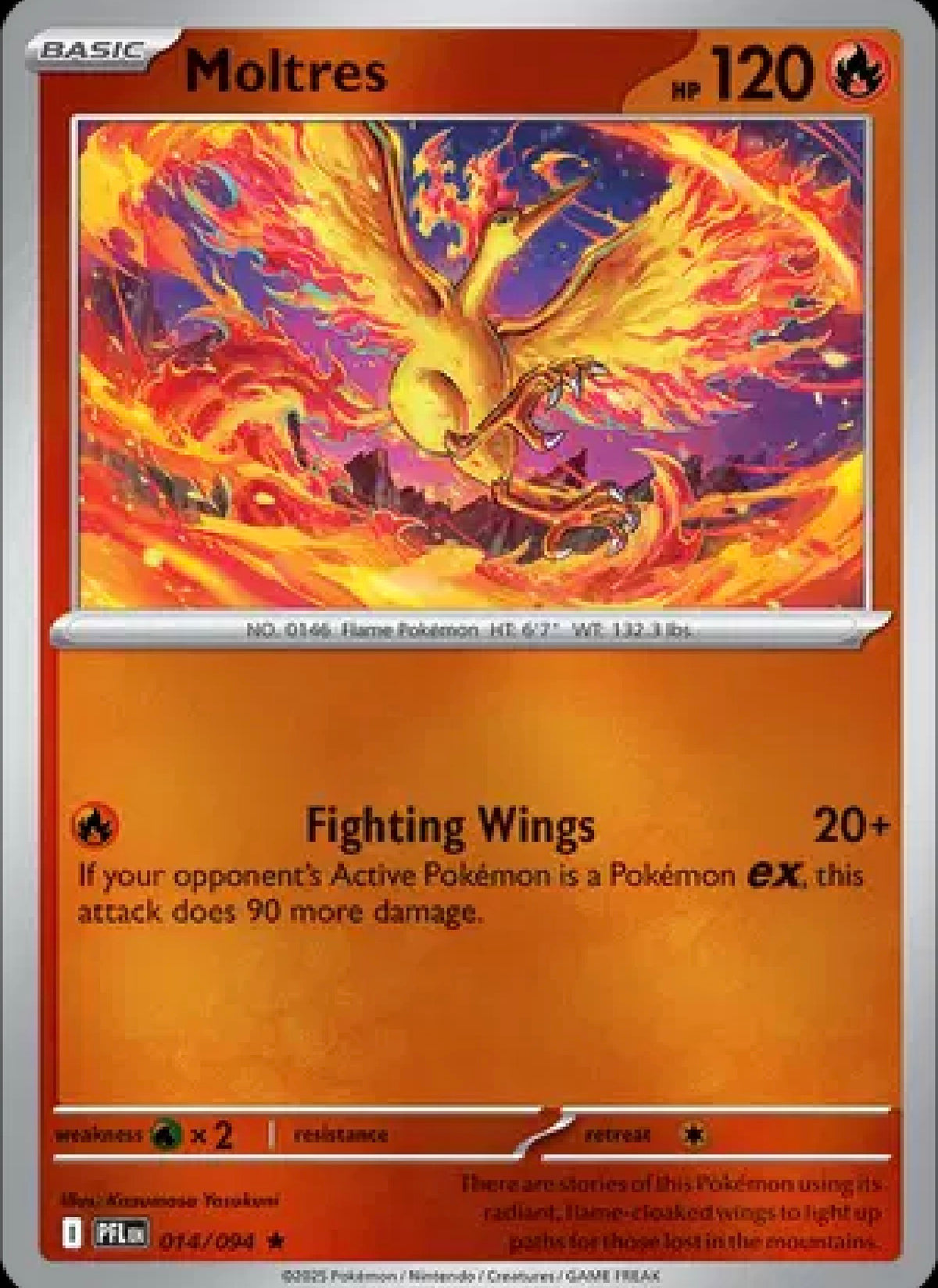 Moltres 014/094 – Reverse Holo – Phantasmal Flames – Pokémon TCG