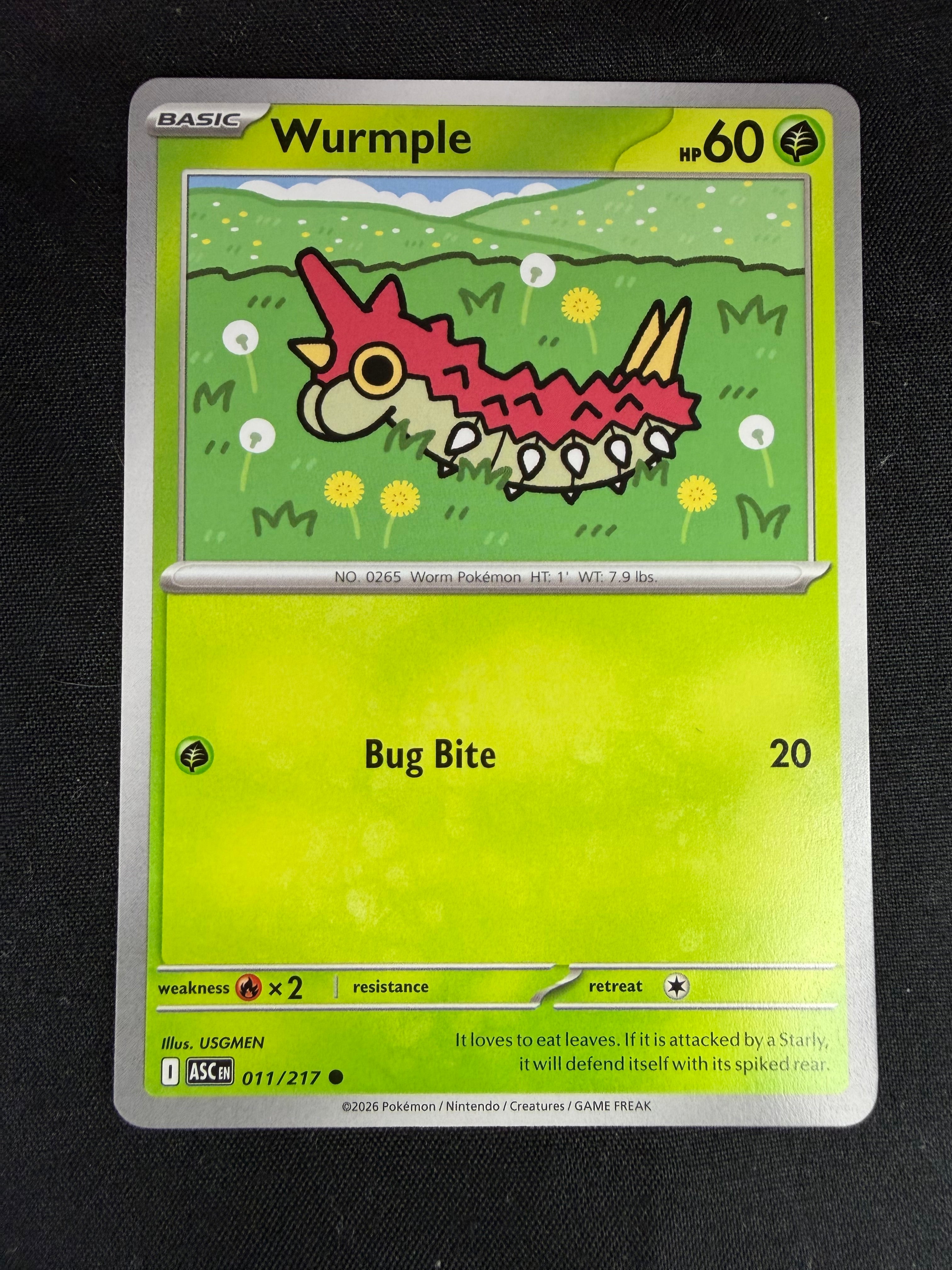 Wurmple Ascended Heroes Common • 011/217