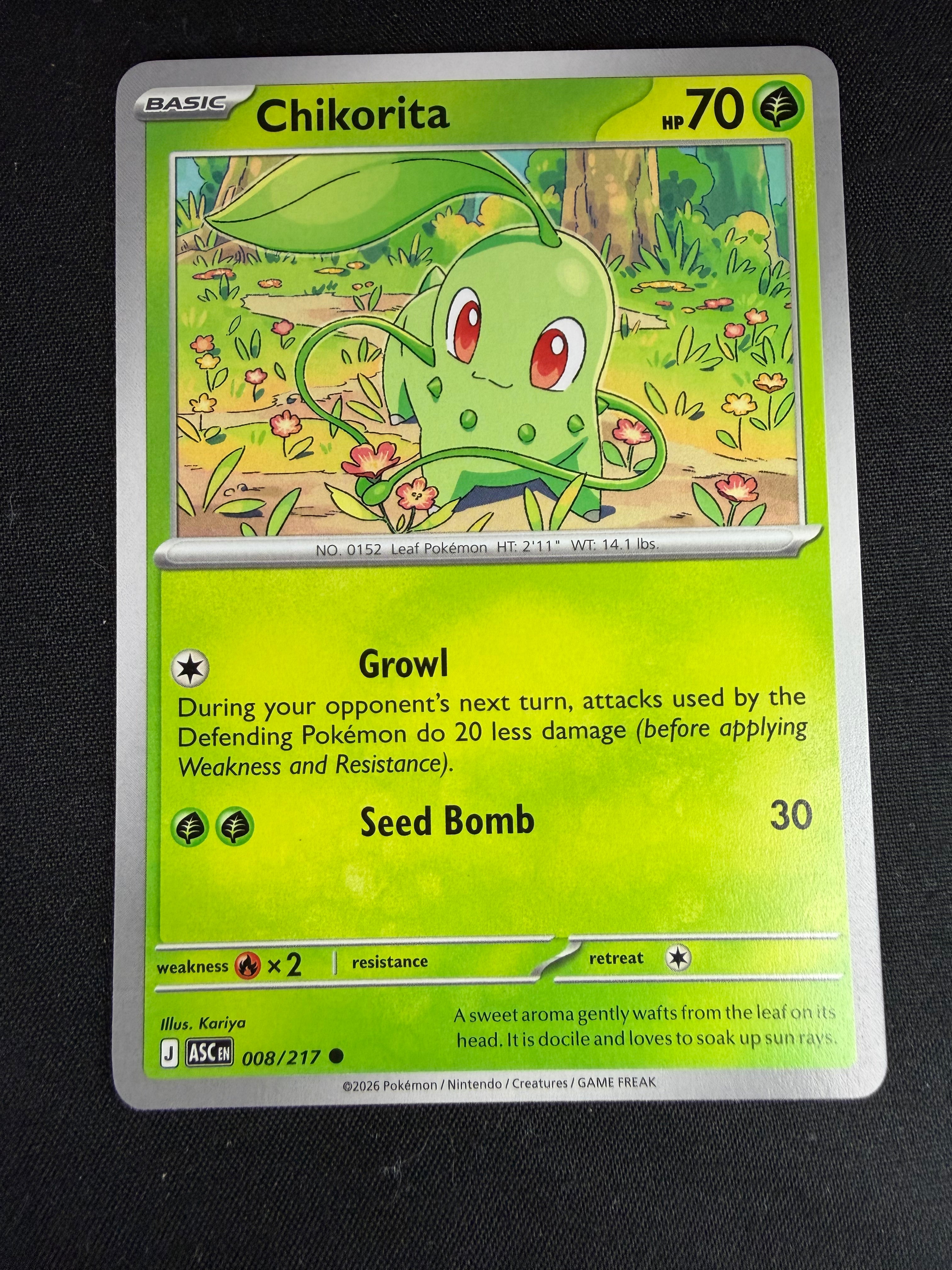 Chikorita Ascended Heroes Common • 008/217